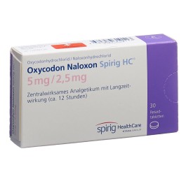 OXYCODON NALOXON Spirig HC cpr ret 5/2.5mg 30 pce
