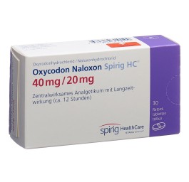 OXYCODON NALOXON Spirig HC cpr ret 40/20mg 30 pce