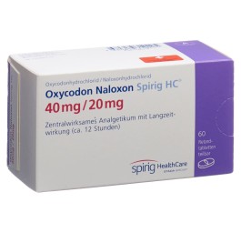 OXYCODON NALOXON Spirig HC cpr ret 40/20mg 60 pce
