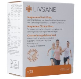 LIVSANE Citrate de magnésium direct 30 pce