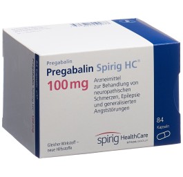 PREGABALINE Spirig HC caps 100 mg 84 pce