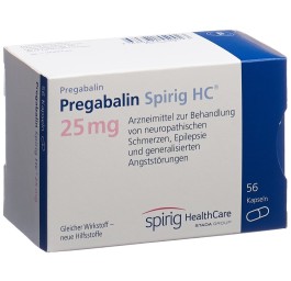 PREGABALINE Spirig HC caps 25 mg 56 pce