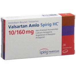 VALSARTAN AMLO Spirig HC cpr pell 10/160mg 28 pce
