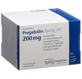 PREGABALINE Spirig HC caps 200 mg 84 pce