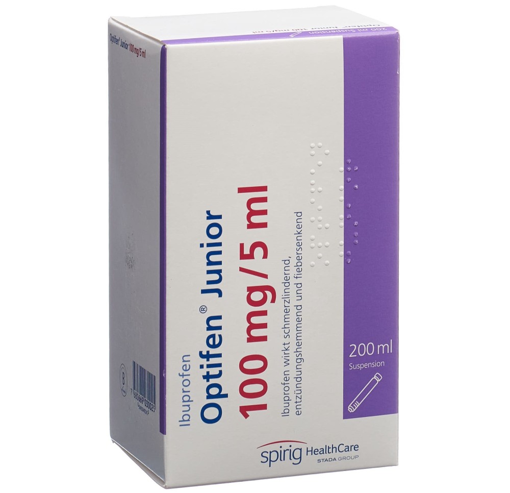 OPTIFEN Junior susp 100 mg/5ml fl 200 ml OPTIFEN Junior susp 100 mg/5ml fl 200 ml