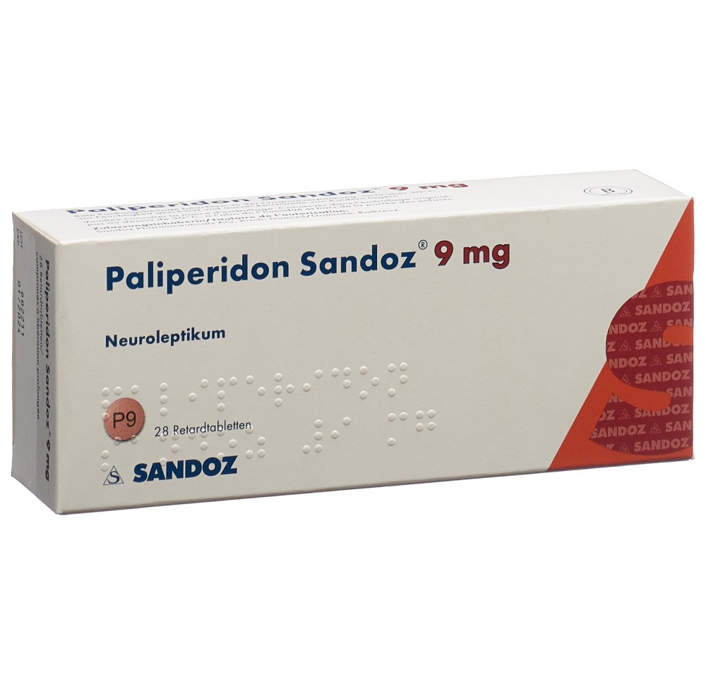 PALIPERIDONE Sandoz cpr ret 9 mg 28 pce PALIPERIDONE Sandoz cpr ret 9 mg 28 pce