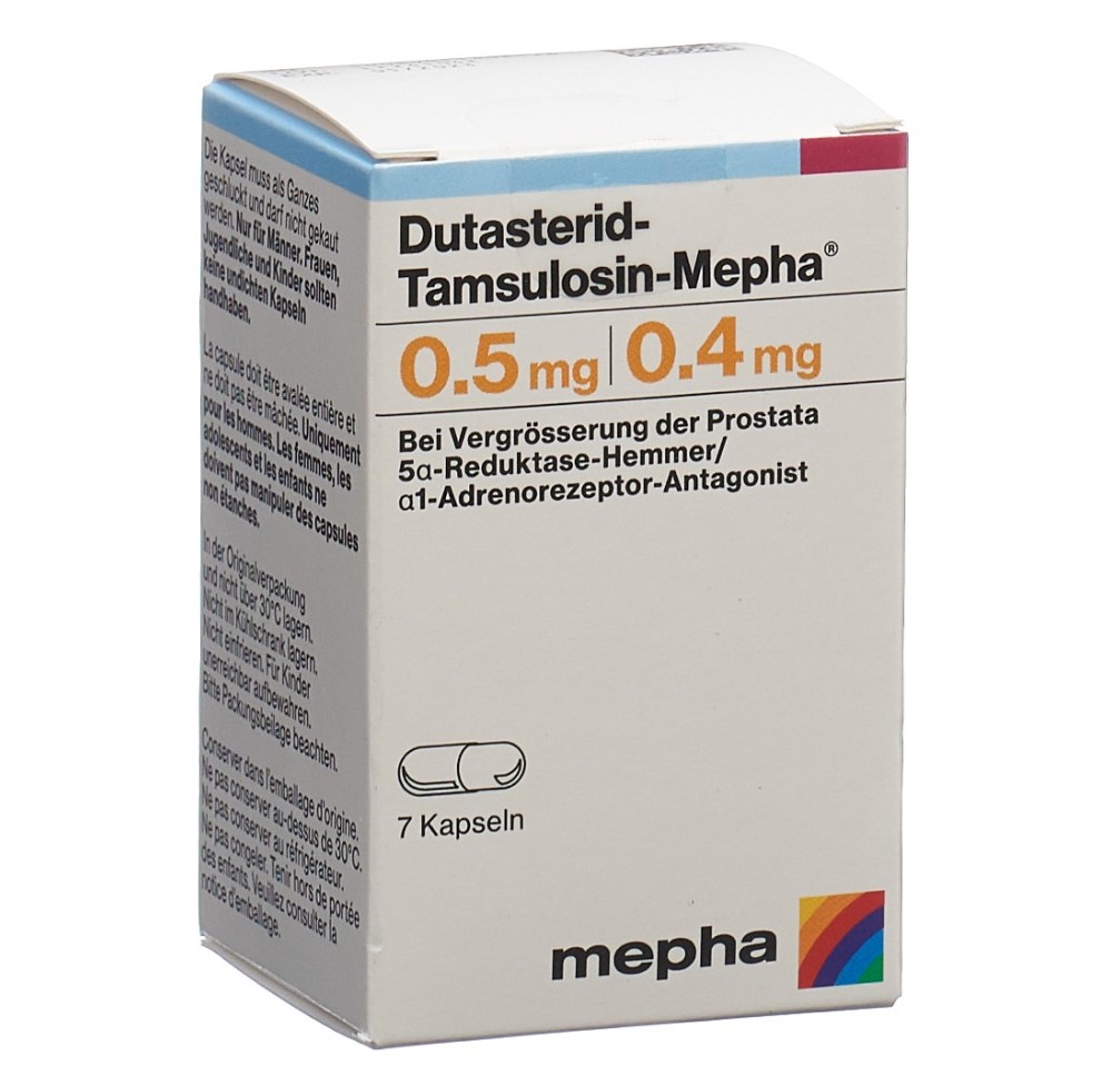 DUTASTERID Tamsulosin Mepha caps 0.5/0.4mg 7 pce