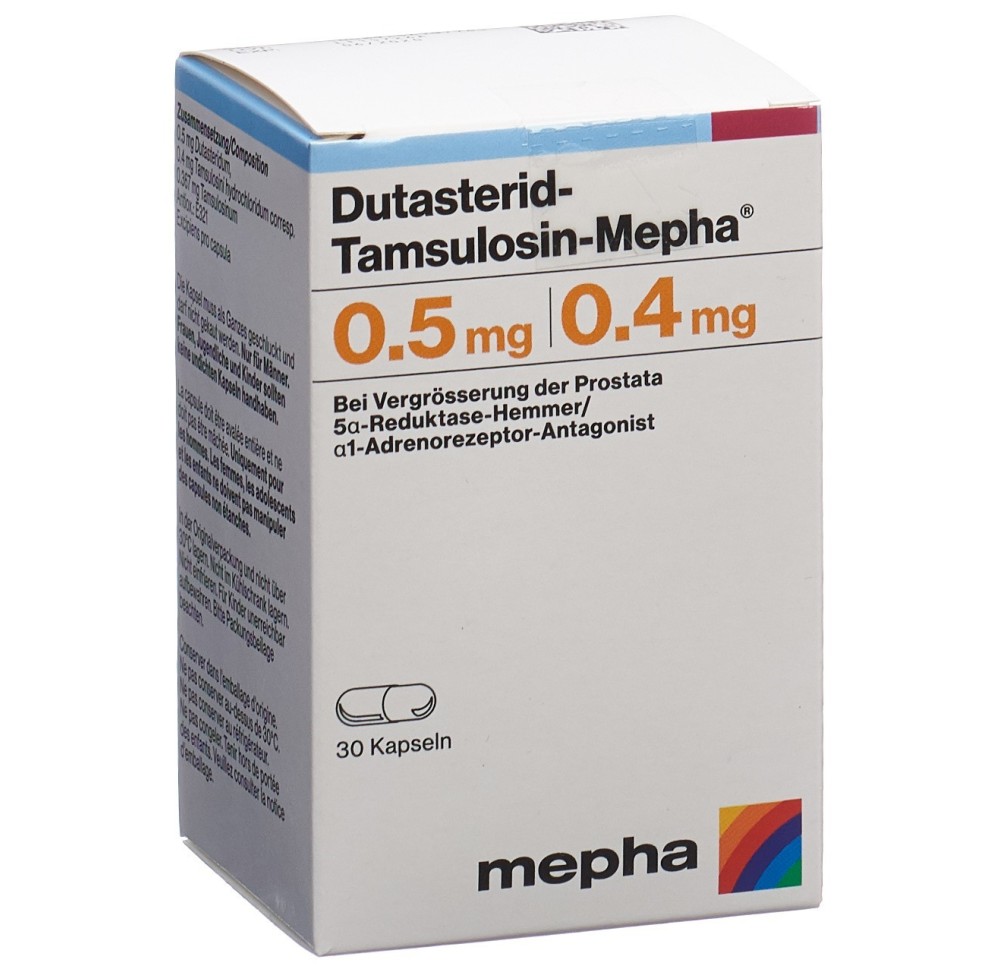 DUTASTERID Tamsulosin Mepha caps 0.5/0.4mg 30 pce