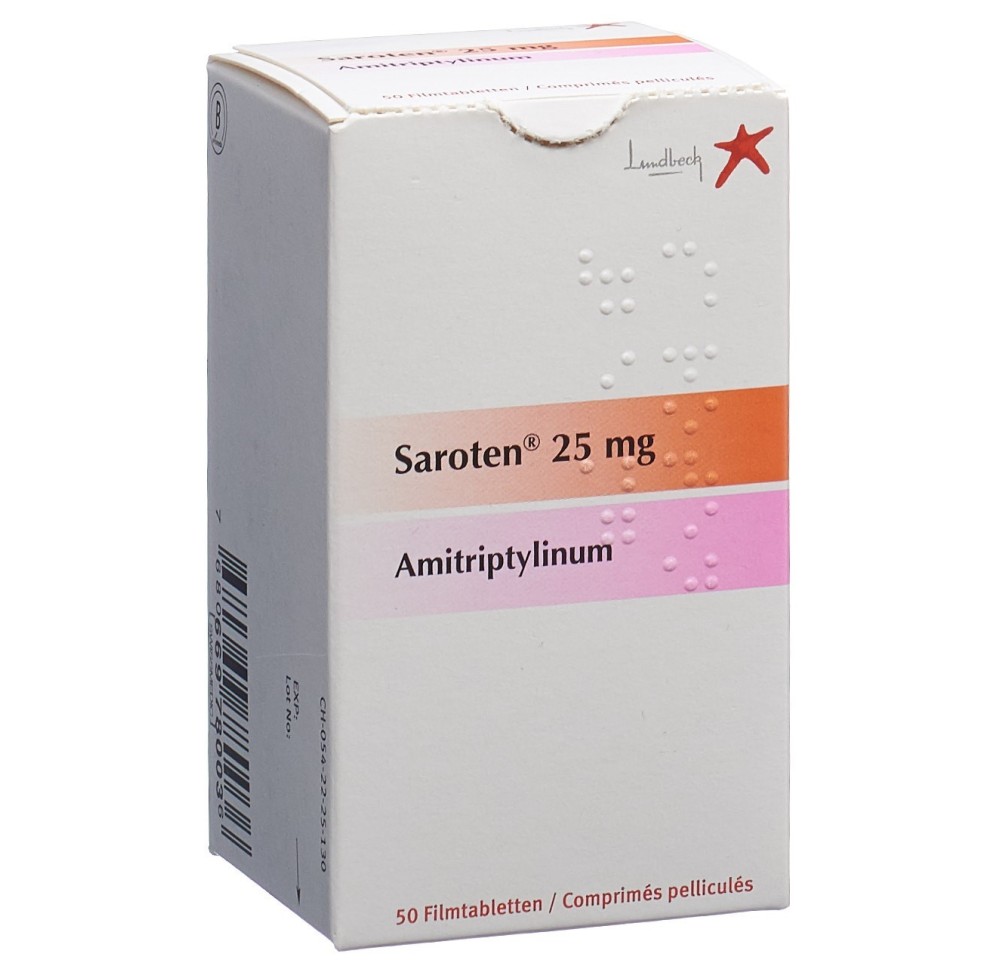 SAROTEN cpr pell 25 mg bte 50 pce