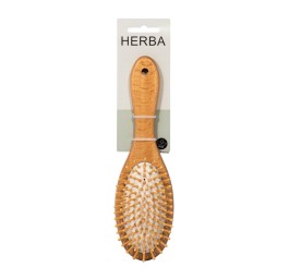 HERBA brosse poils de bois ovale bois hêtre