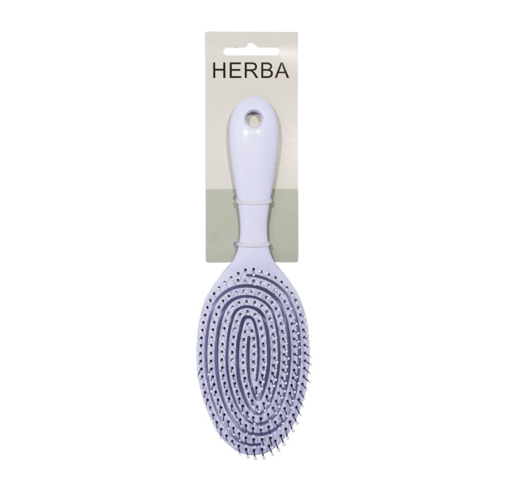 HERBA 3D Spirale Brosse démêlante 23cm blanche