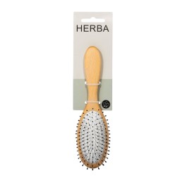 HERBA brosse point métalliqu ovale bois hêtre