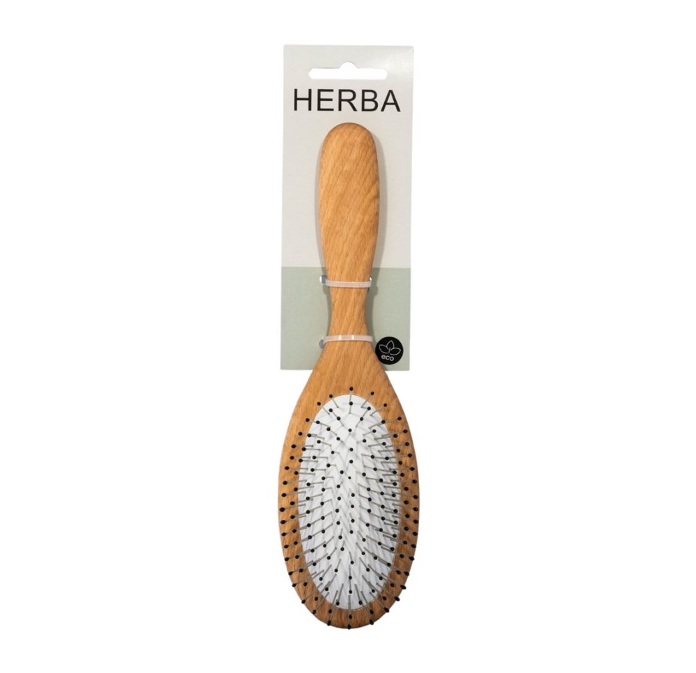 HERBA brosse point métalliqu petite bois hêtre