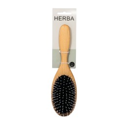 HERBA brosse poils sangl/nyl ovale bois hêtre