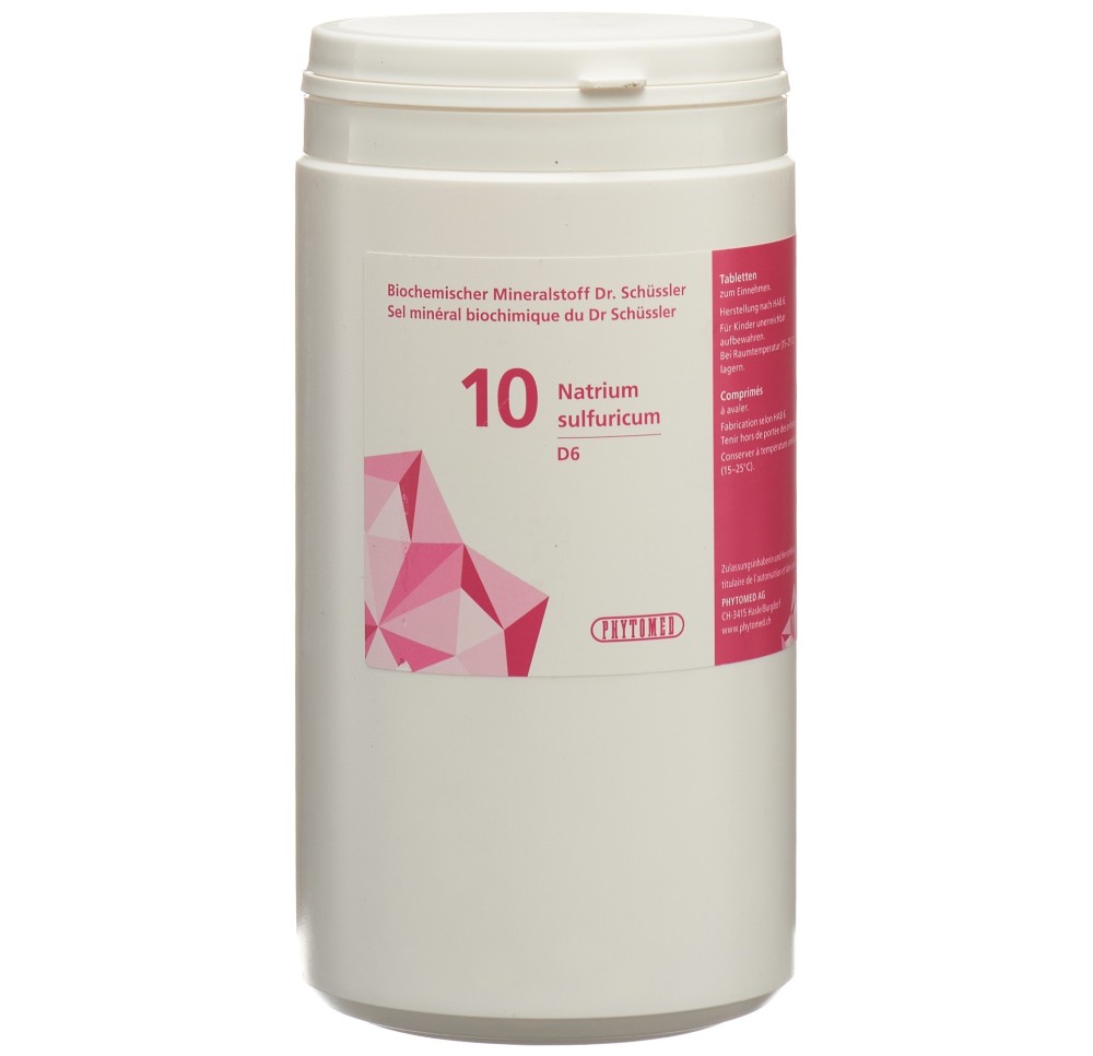 PHYTOMED SCHÜSSLER No10 natr sulf cpr 6 D 1 kg