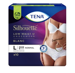 TENA Silhouette Normal L blanc 10 pce