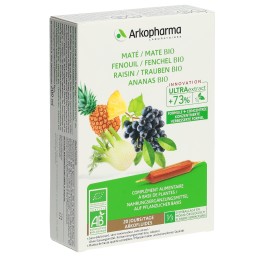 ARKOFLUIDE ananas maté fen raisin bio 20 x 10 ml