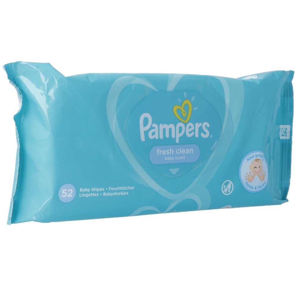 PAMPERS lingettes humides Fresh Clean 52 pce
