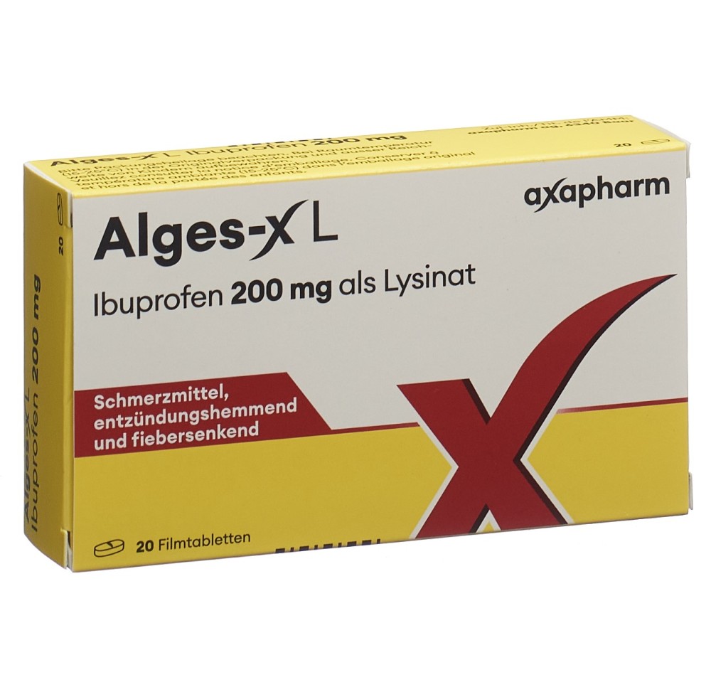 ALGES-X L cpr pell 200 mg 20 pce ALGES-X L cpr pell 200 mg 20 pce
