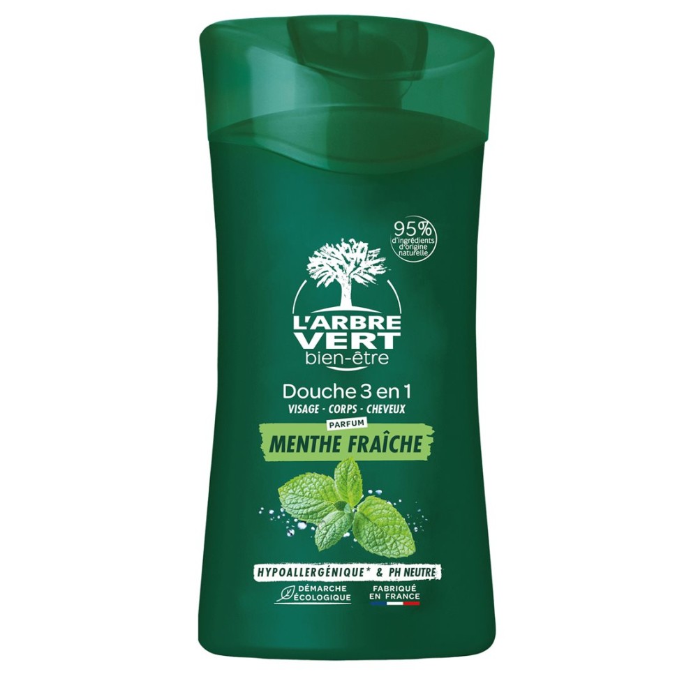 L'ARBRE VERT crème douche 3en1 homme men fr 250 ml L'ARBRE VERT crème douche 3en1 homme men fr 250 ml