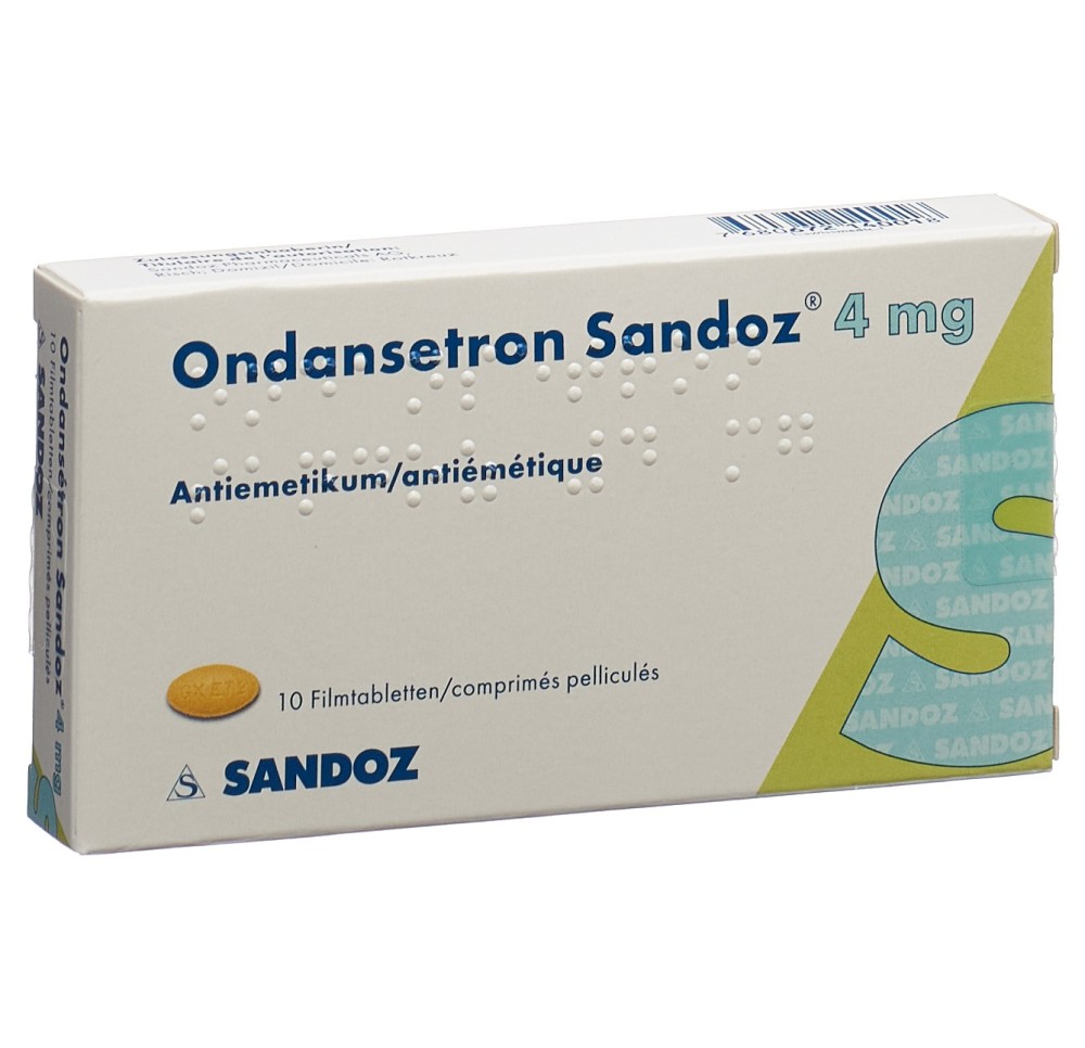ONDANSETRON Sandoz cpr pell 4 mg 10 pce ONDANSETRON Sandoz cpr pell 4 mg 10 pce