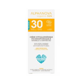 ALPHANOVA SUN crème bio hypoall IP30+ s parf 50 g