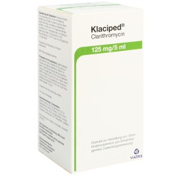 KLACIPED gran 125 mg/5ml p susp fl 100 ml