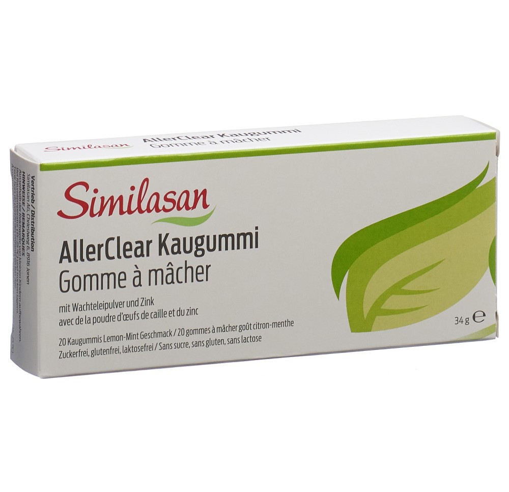 SIMILASAN AllerClear gomme à mâcher 20 pce SIMILASAN AllerClear gomme à mâcher 20 pce