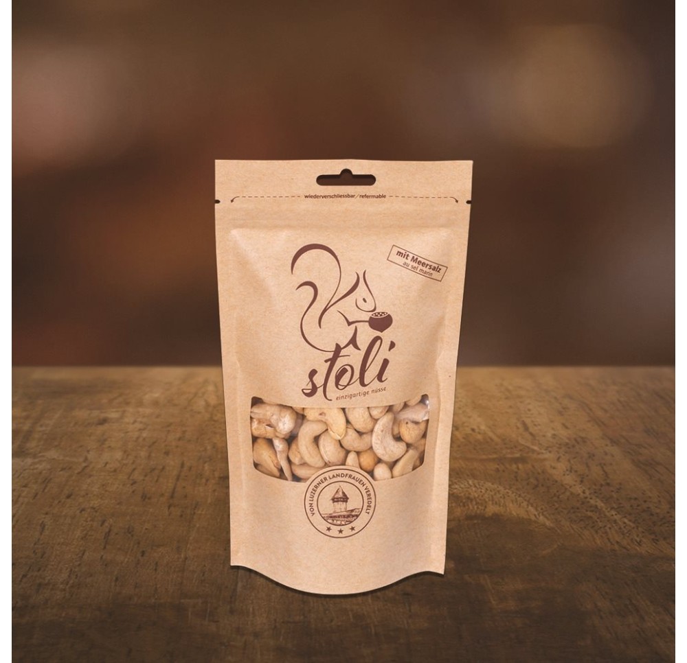 STOLI noix de cajou au sel marin sach 185 g