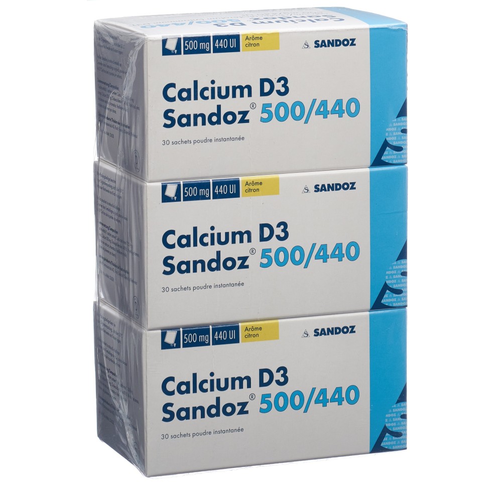 CALCIUM D3 Sandoz pdr 500/440 sach 90 pce
