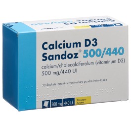 CALCIUM D3 Sandoz pdr 500/440 sach 30 pce