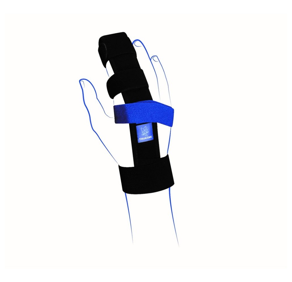THUASNE attelle de doigt Ligaflex Gr4 noir/bleu THUASNE attelle de doigt Ligaflex Gr4 noir/bleu