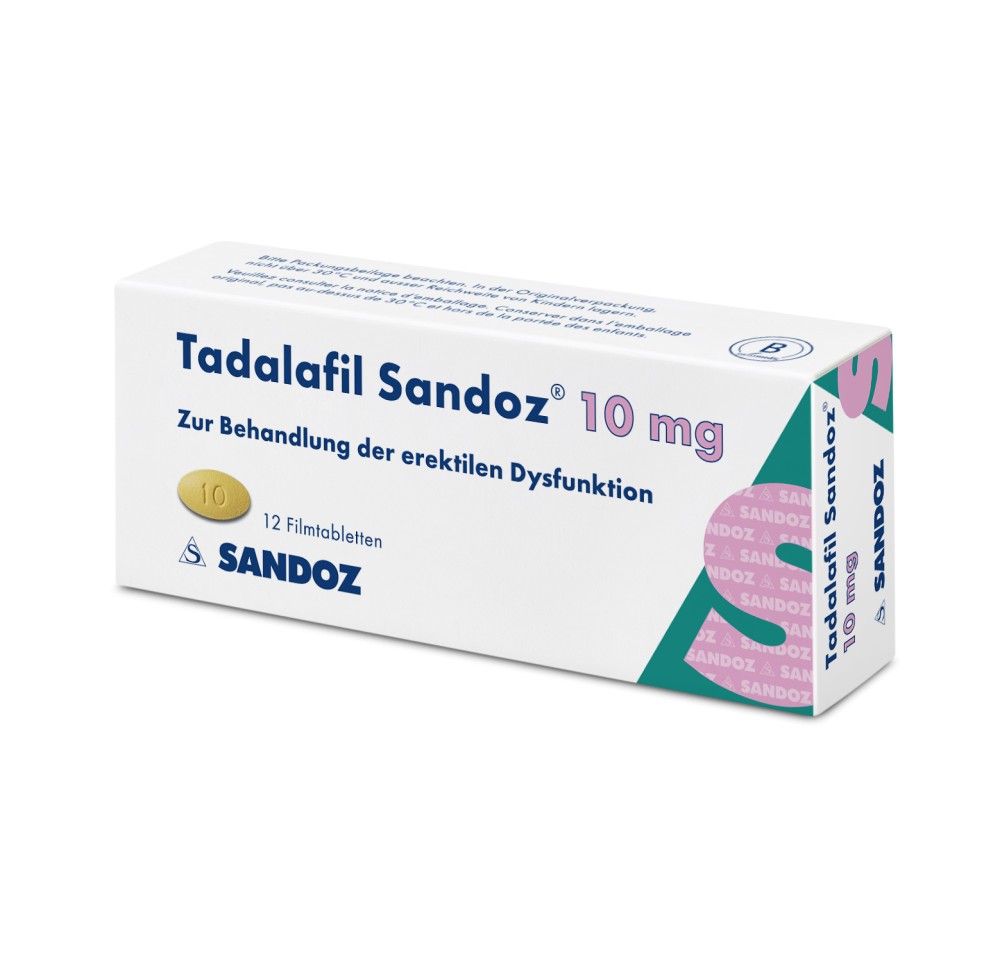 TADALAFIL Sandoz cpr pell 10 mg 12 pce TADALAFIL Sandoz cpr pell 10 mg 12 pce