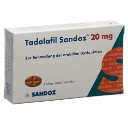 TADALAFIL Sandoz cpr pell 20 mg 4 pce