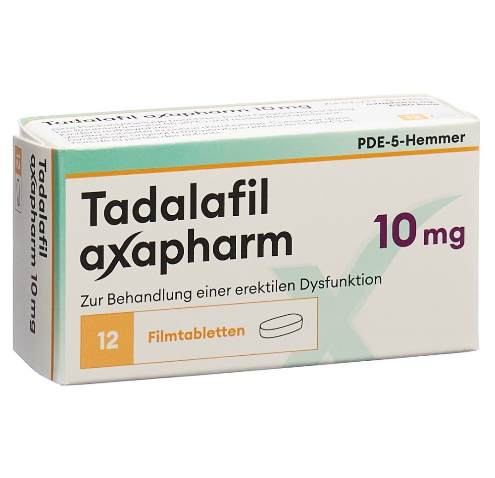 TADALAFIL axapharm cpr pell 10 mg 12 pce TADALAFIL axapharm cpr pell 10 mg 12 pce