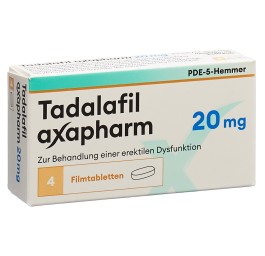 TADALAFIL axapharm cpr pell 20 mg 4 pce