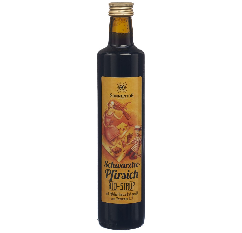 SONNENTOR sirop thé noir-pêche BIO 500 ml SONNENTOR sirop thé noir-pêche BIO 500 ml
