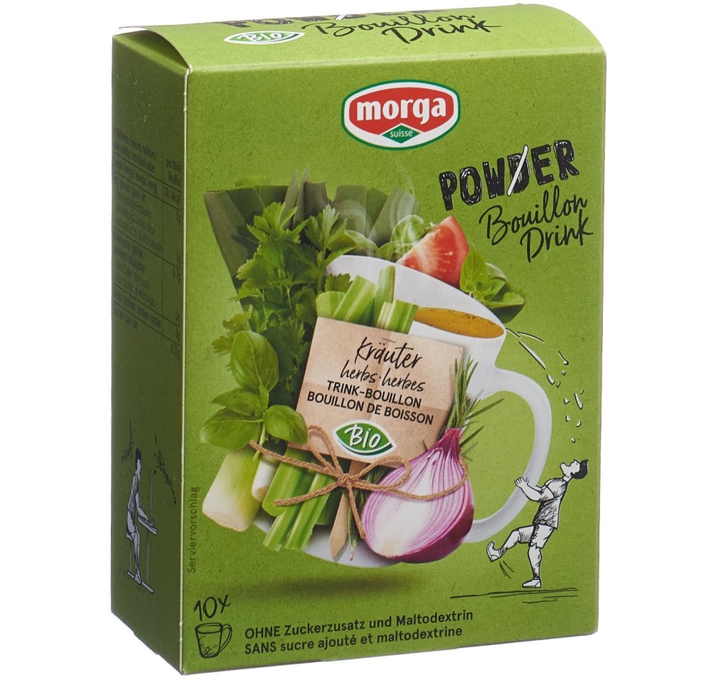 MORGA PowerPowder BouillonDri Kräu bio 10 sach 4 g MORGA PowerPowder BouillonDri Kräu bio 10 sach 4 g