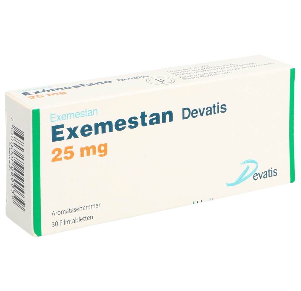 EXEMESTANE Devatis cpr pell 25 mg 30 pce EXEMESTANE Devatis cpr pell 25 mg 30 pce