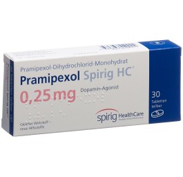 PRAMIPEXOLE Spirig HC cpr 0.25 mg 30 pce