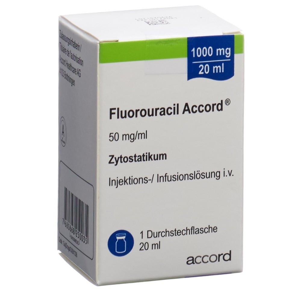 FLUOROURACIL Accord sol inj 1000 mg/20ml 20 ml FLUOROURACIL Accord sol inj 1000 mg/20ml 20 ml