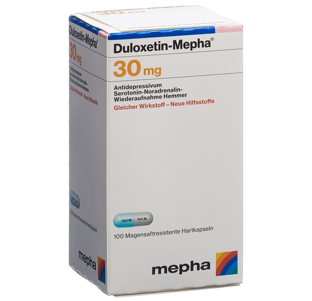 DULOXETIN Mepha caps 30 mg bte 100 pce