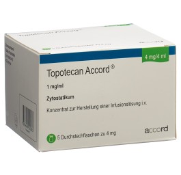 TOPOTECAN Accord conc perf 4 mg/4ml flac 5 pce