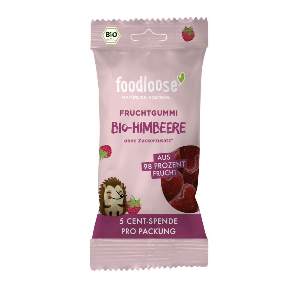 FOODLOOSE Coeurs fruits pomme frambo bio 30 g FOODLOOSE Coeurs fruits pomme frambo bio 30 g