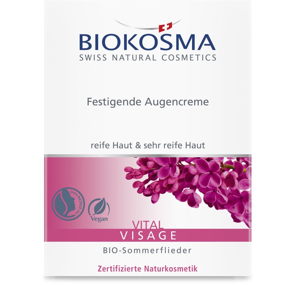 BIOKOSMA VITAL Visage Crème yeux rafferm 15 ml BIOKOSMA VITAL Visage Crème yeux rafferm 15 ml