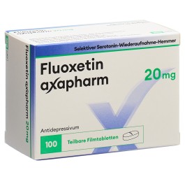 FLUOXETINE axapharm cpr pell 20 mg 100 pce