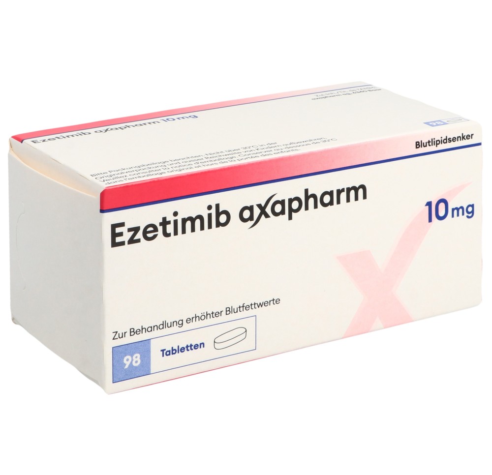 EZETIMIBE axapharm cpr 10 mg 98 pce EZETIMIBE axapharm cpr 10 mg 98 pce