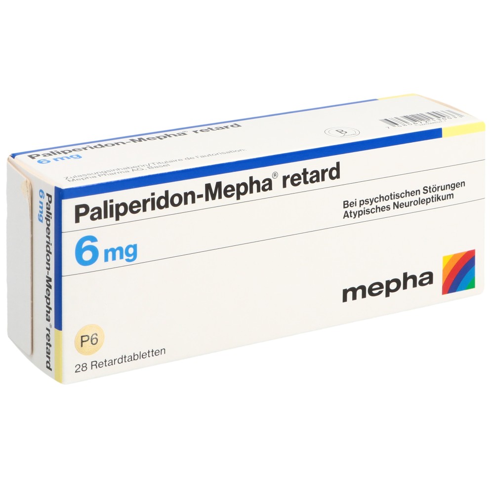 PALIPERIDON Mepha retard cpr ret 6 mg 28 pce