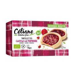 CELIANE GLUTEN FREE tartelettes framboi bio 130 g