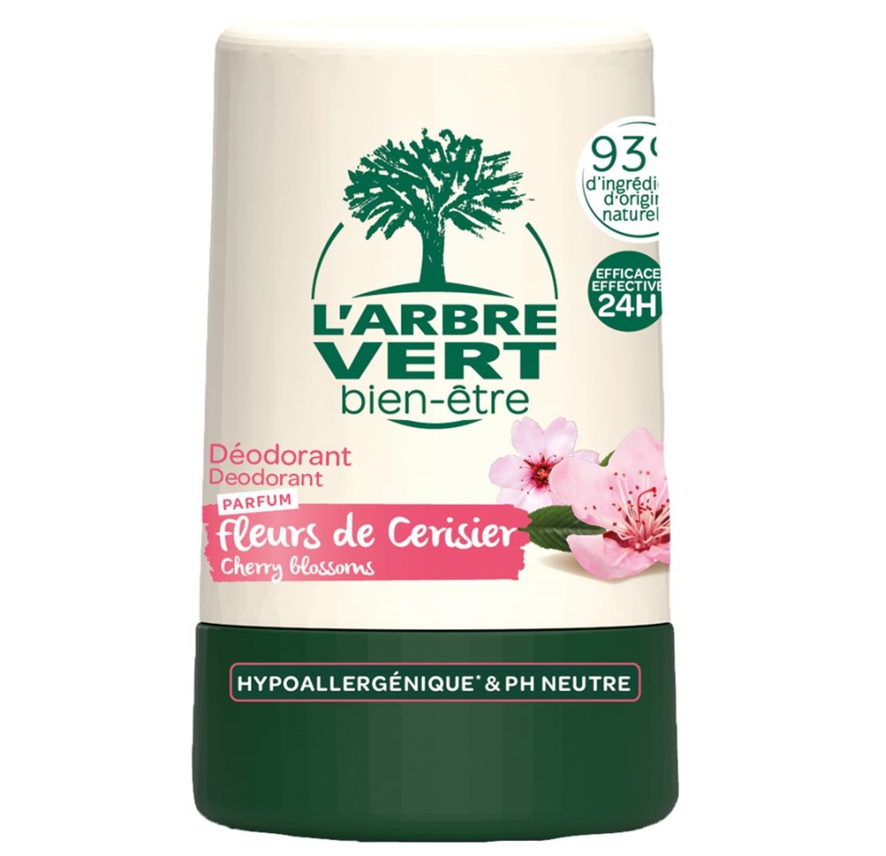 L'ARBRE VERT Déo éco roll-on fleu ceri ha fr 50 ml L'ARBRE VERT Déo éco roll-on fleu ceri ha fr 50 ml